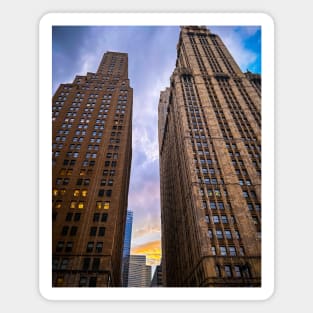 Manhattan Sunset Skyline Skyscrapers NYC Magnet